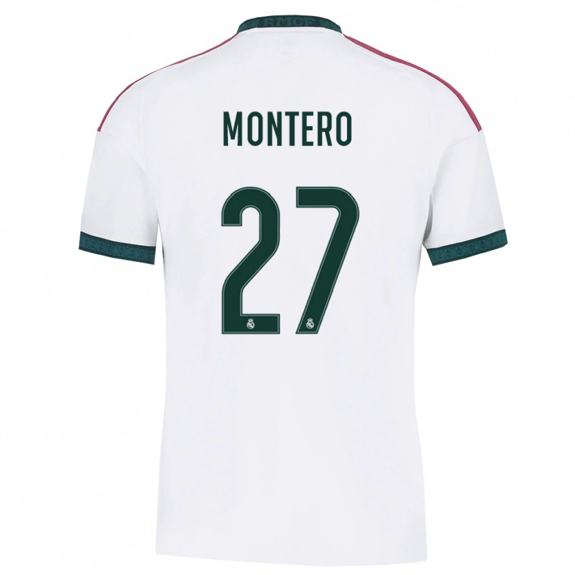 Danxen Homem Camisola Pablo Montero #27 Verde Escuro Branco Vermelho Principal 2026/27 Camisa