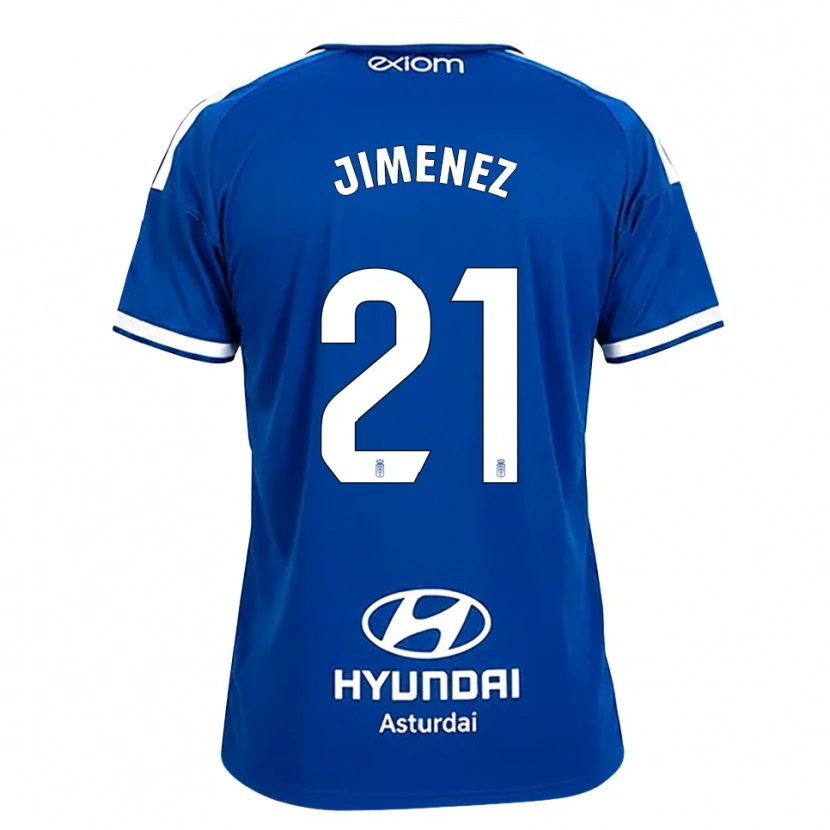 Danxen Homem Camisola David Jiménez #21 Azul Médio Branco Principal 2026/27 Camisa