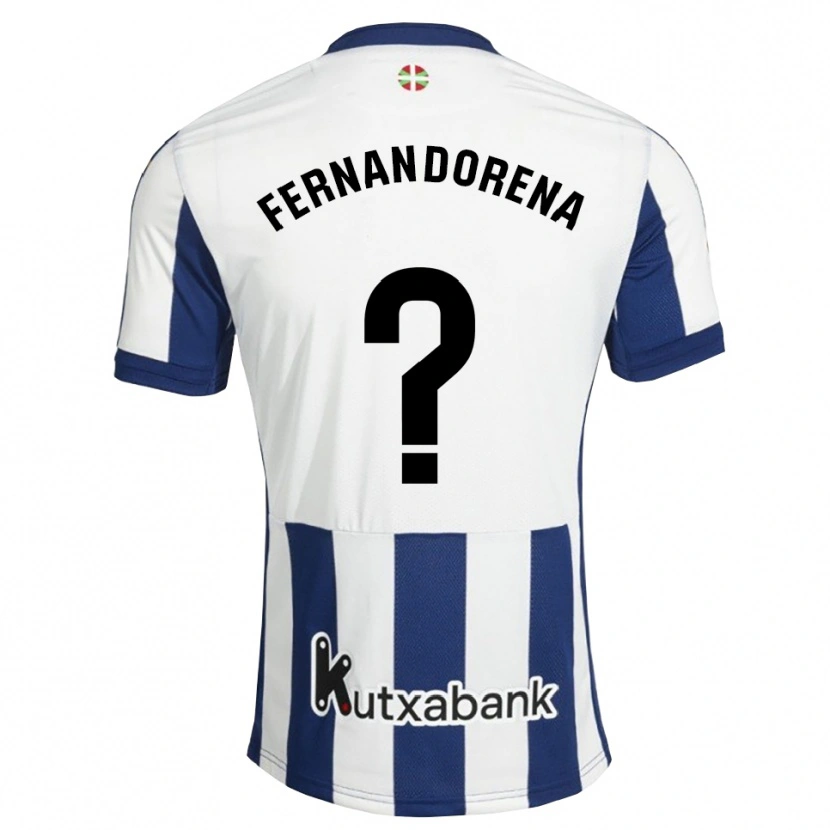 Danxen Homem Camisola Alex Fernandorena #0 Azul Marinho Branco Dourado Principal 2026/27 Camisa