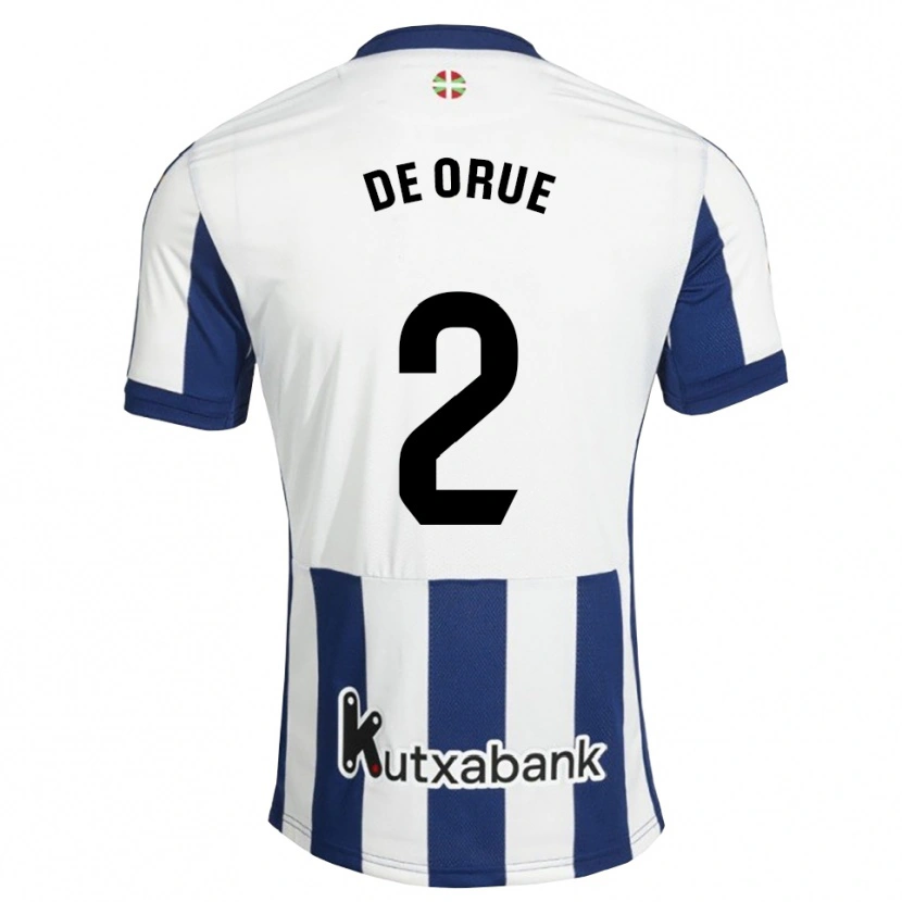 Danxen Homem Camisola Jon De Orue #2 Azul Marinho Branco Dourado Principal 2026/27 Camisa