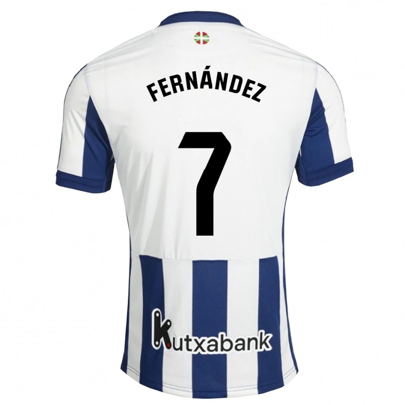 Danxen Homem Camisola Xuban Fernández #7 Azul Marinho Branco Dourado Principal 2026/27 Camisa