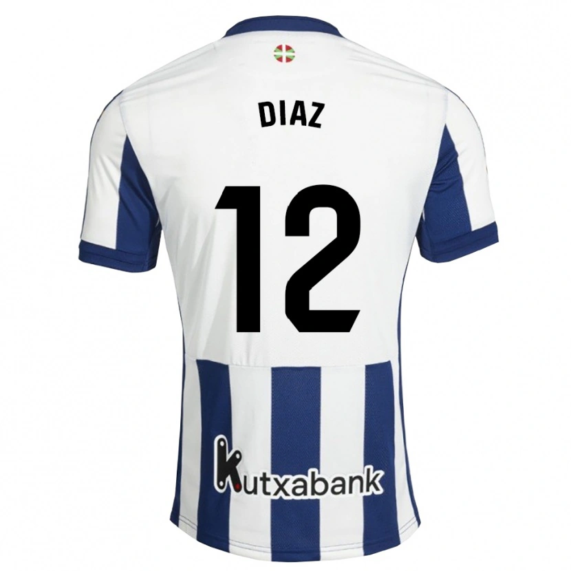 Danxen Homem Camisola Ekain Díaz #12 Azul Marinho Branco Dourado Principal 2026/27 Camisa