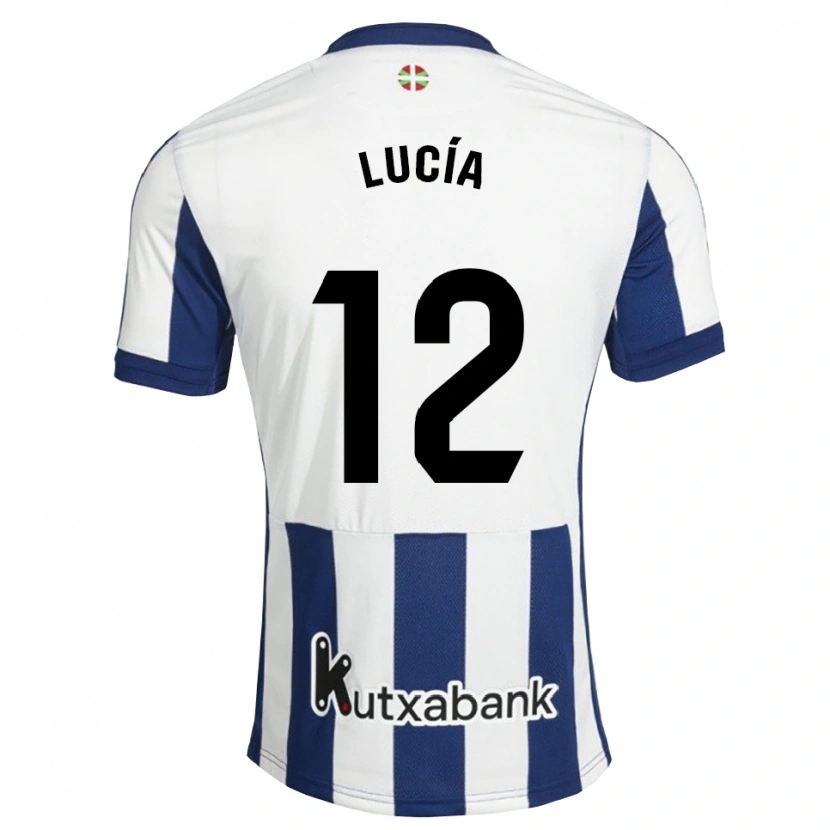 Danxen Homem Camisola Lucía Rodríguez #12 Azul Marinho Branco Dourado Principal 2026/27 Camisa