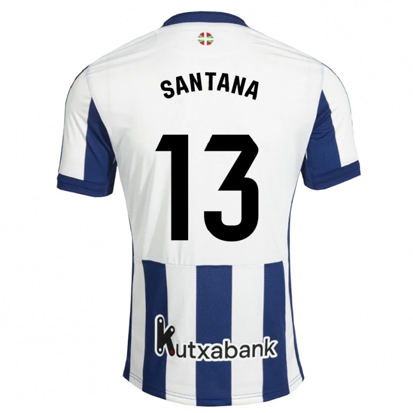 Danxen Homem Camisola Olatz Santana #13 Azul Marinho Branco Dourado Principal 2026/27 Camisa