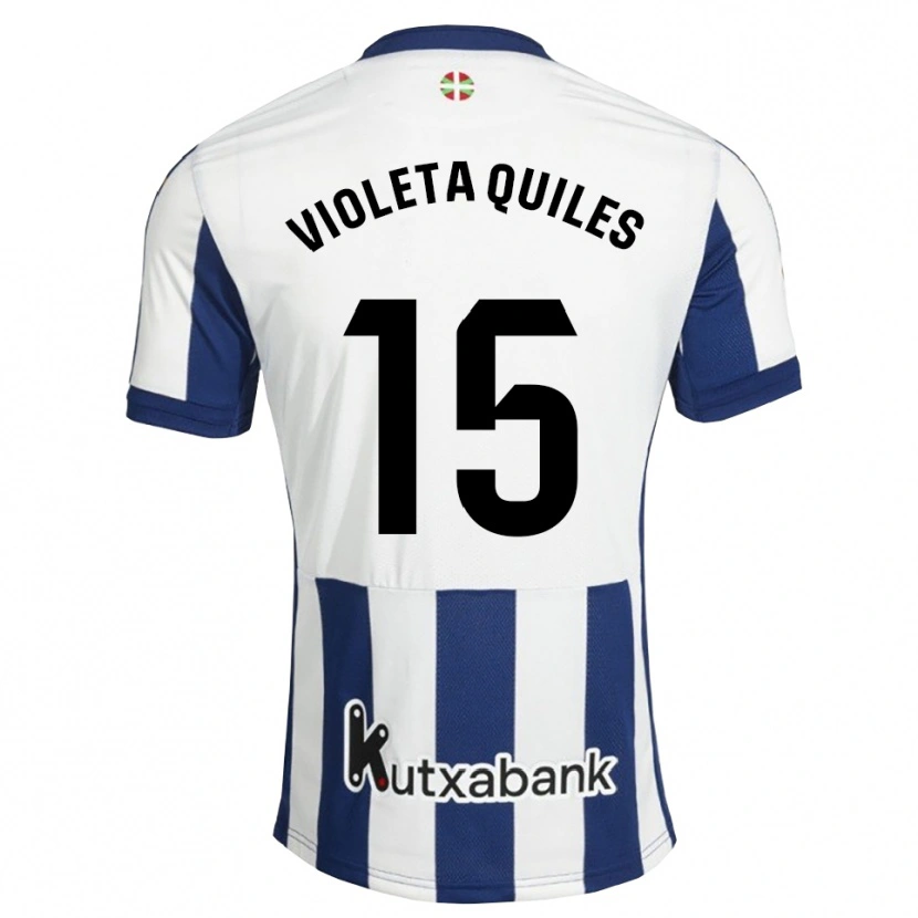 Danxen Homem Camisola Violeta Quiles #15 Azul Marinho Branco Dourado Principal 2026/27 Camisa
