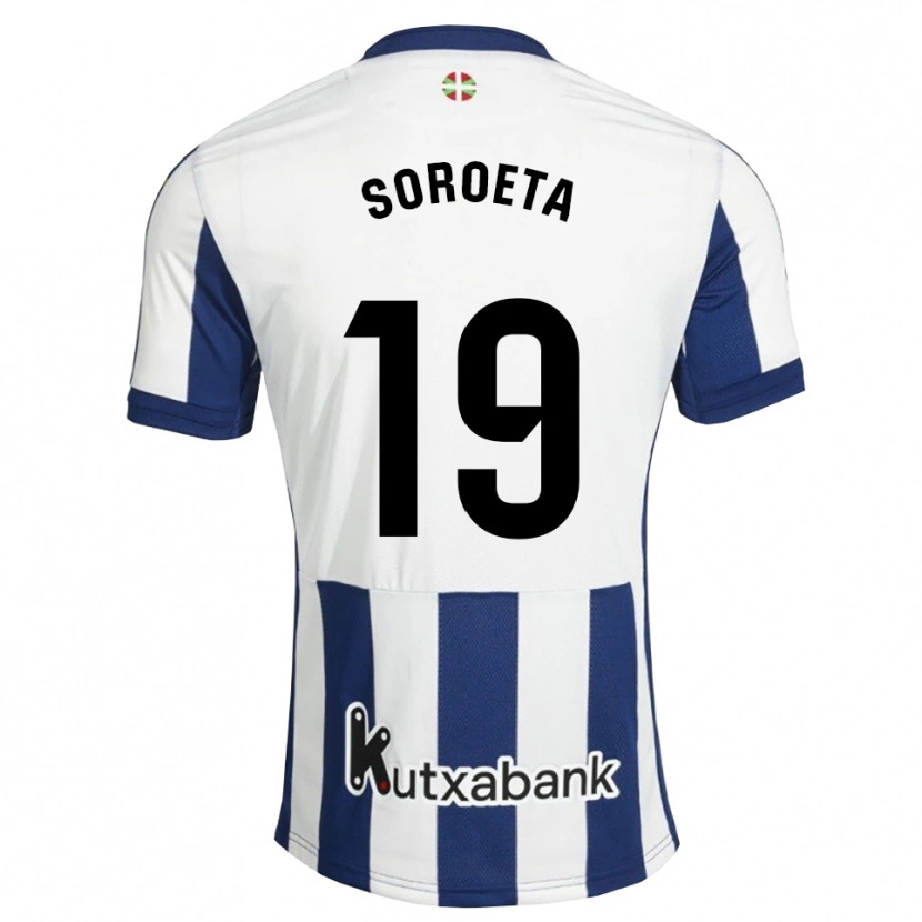 Danxen Homem Camisola Javier Soroeta #19 Azul Marinho Branco Dourado Principal 2026/27 Camisa