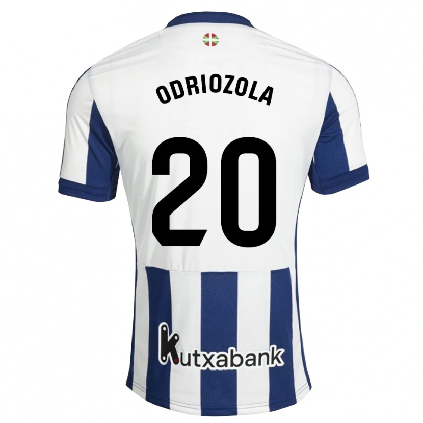 Danxen Homem Camisola Álvaro Odriozola #20 Azul Marinho Branco Dourado Principal 2026/27 Camisa
