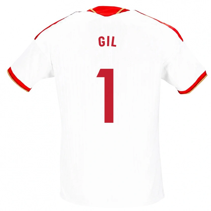 Danxen Homem Camisola David Gil #1 Branco Vermelho Principal 2026/27 Camisa