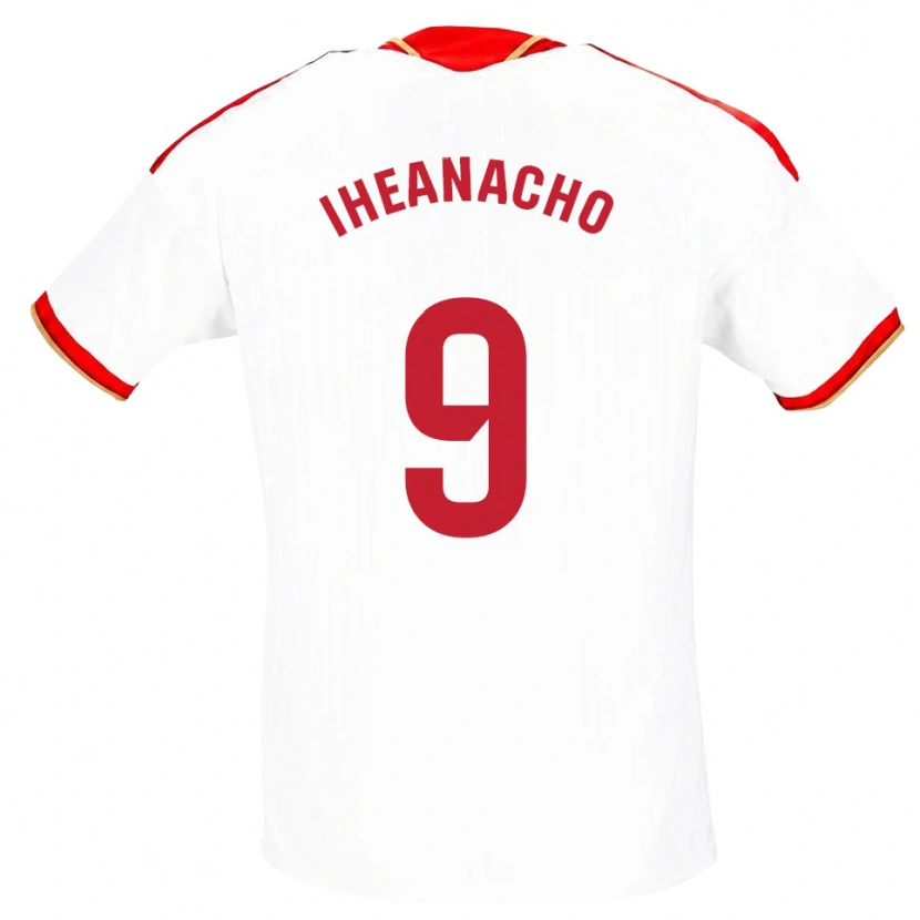 Danxen Homem Camisola Kelechi Iheanacho #9 Branco Vermelho Principal 2026/27 Camisa