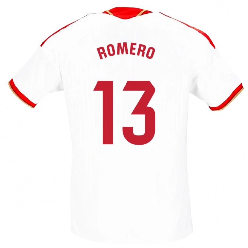 Danxen Homem Camisola Rafael Romero #13 Branco Vermelho Principal 2026/27 Camisa