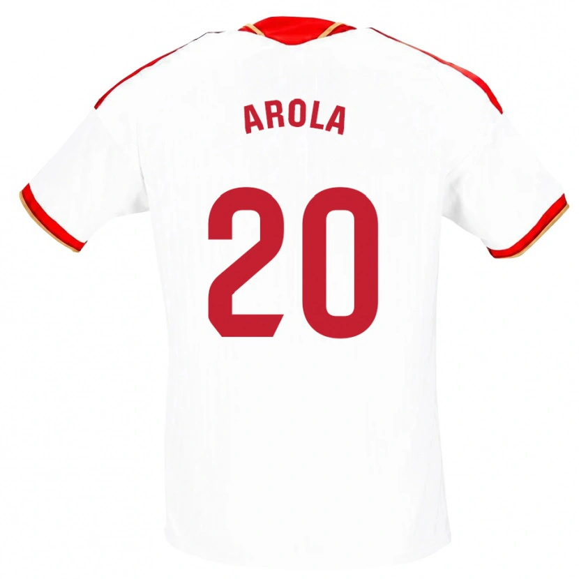 Danxen Homem Camisola Arola Aparicio Gili #20 Branco Vermelho Principal 2026/27 Camisa