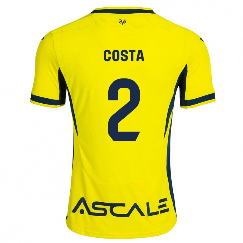 Danxen Homem Camisola Logan Costa #2 Amarelo Preto Vermelho Principal 2026/27 Camisa
