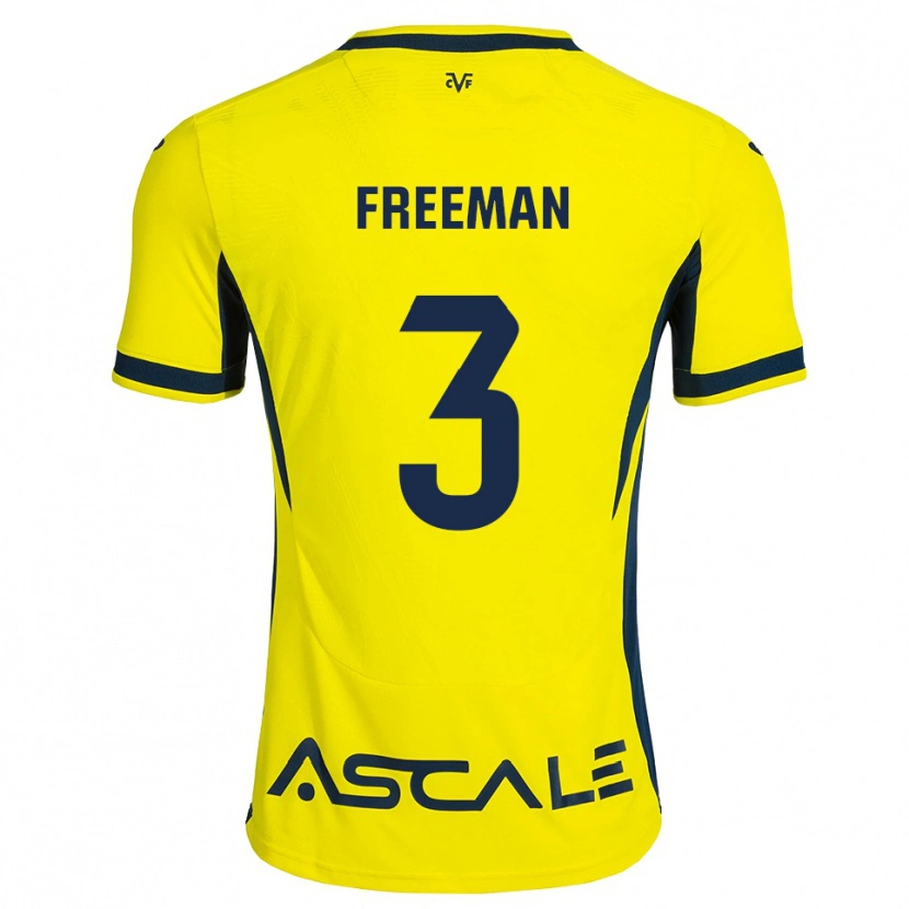 Danxen Homem Camisola Alex Freeman #3 Amarelo Preto Vermelho Principal 2026/27 Camisa