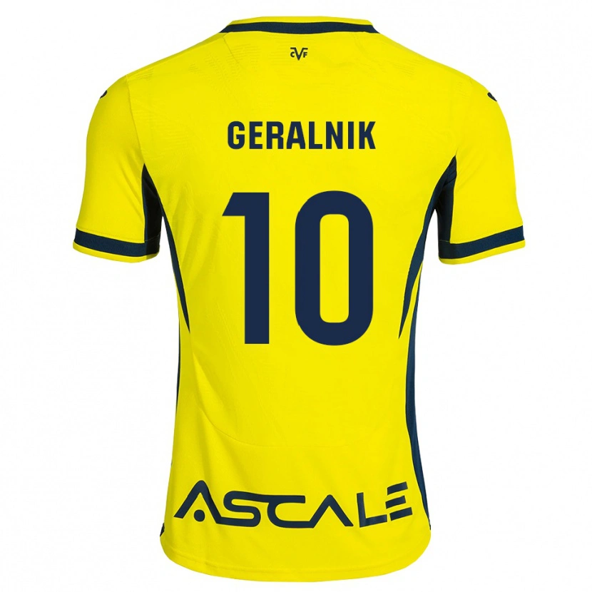 Danxen Homem Camisola Tiago Geralnik #10 Amarelo Preto Vermelho Principal 2026/27 Camisa