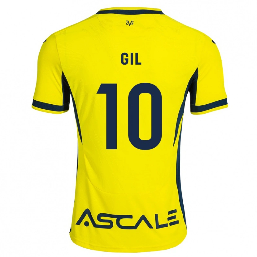 Danxen Homem Camisola Markel Gil #10 Amarelo Preto Vermelho Principal 2026/27 Camisa