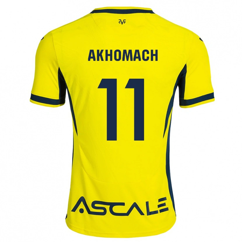 Danxen Homem Camisola Ilias Akhomach #11 Amarelo Preto Vermelho Principal 2026/27 Camisa
