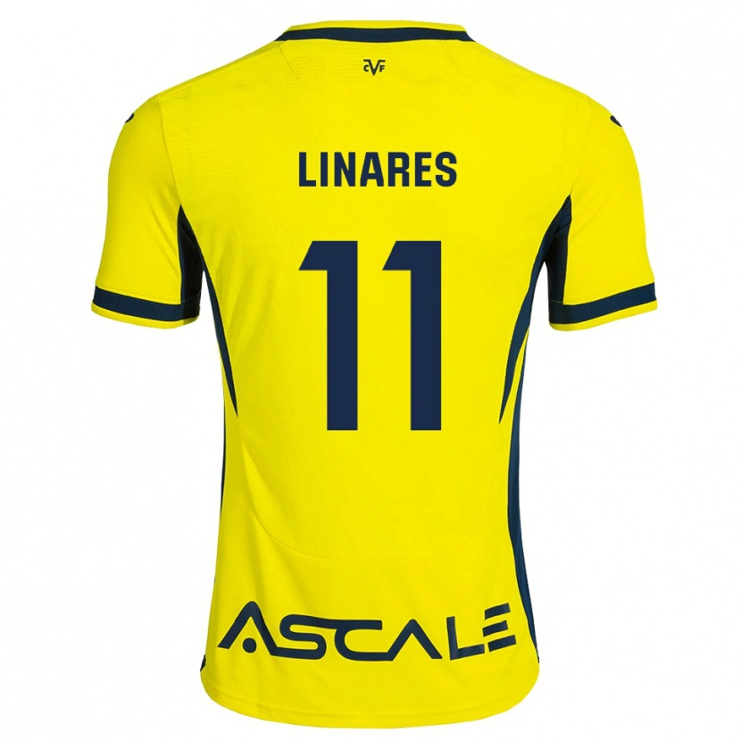 Danxen Homem Camisola Mario Linares #11 Amarelo Preto Vermelho Principal 2026/27 Camisa