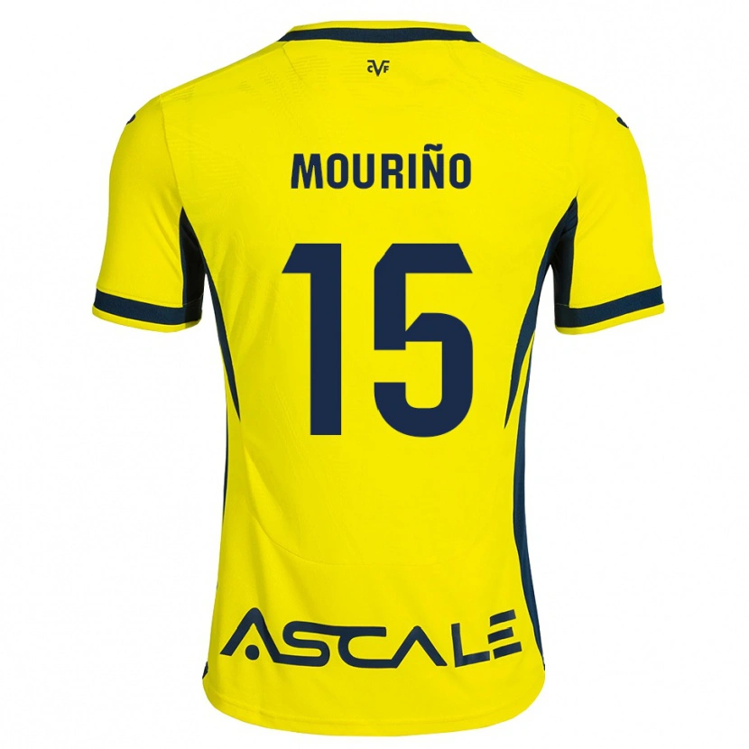 Danxen Homem Camisola Santiago Mouriño #15 Amarelo Preto Vermelho Principal 2026/27 Camisa