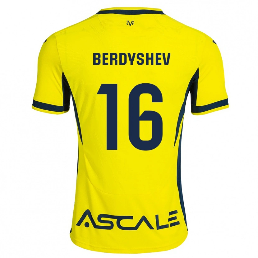 Danxen Homem Camisola Tikhon Berdyshev #16 Amarelo Preto Vermelho Principal 2026/27 Camisa