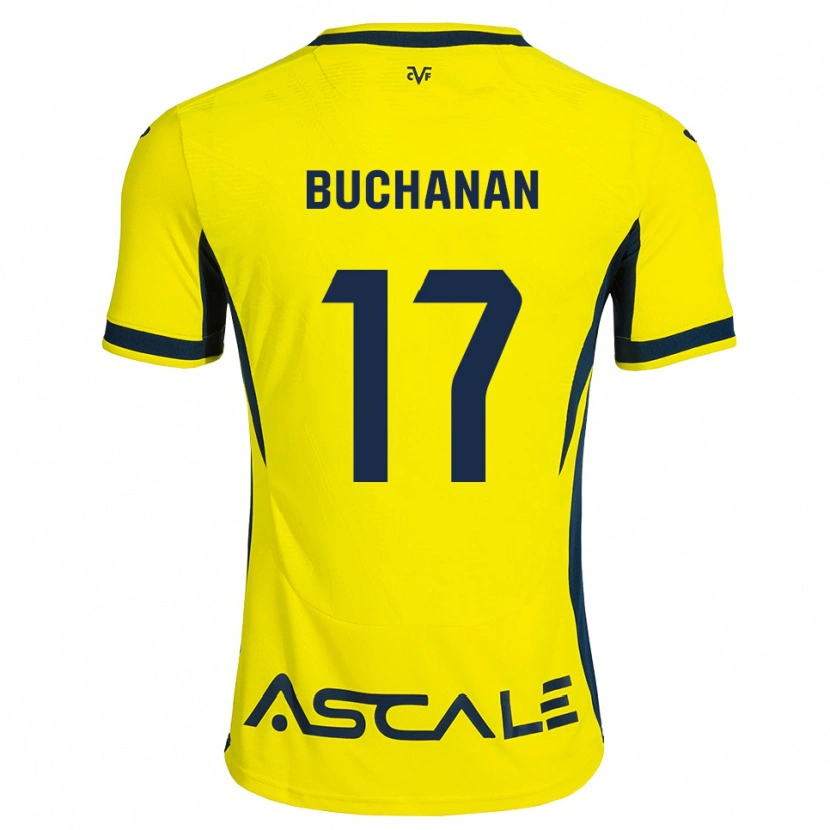 Danxen Homem Camisola Tajon Buchanan #17 Amarelo Preto Vermelho Principal 2026/27 Camisa