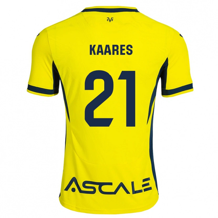 Danxen Homem Camisola Andero Kaares #21 Amarelo Preto Vermelho Principal 2026/27 Camisa