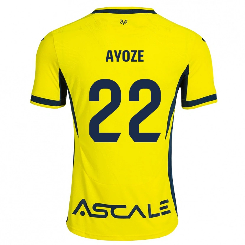 Danxen Homem Camisola Ayoze Pérez #22 Amarelo Preto Vermelho Principal 2026/27 Camisa