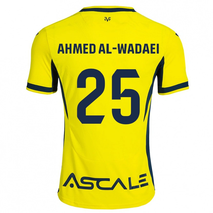 Danxen Homem Camisola Sayed Ahmed Al-Wadaei #25 Amarelo Preto Vermelho Principal 2026/27 Camisa