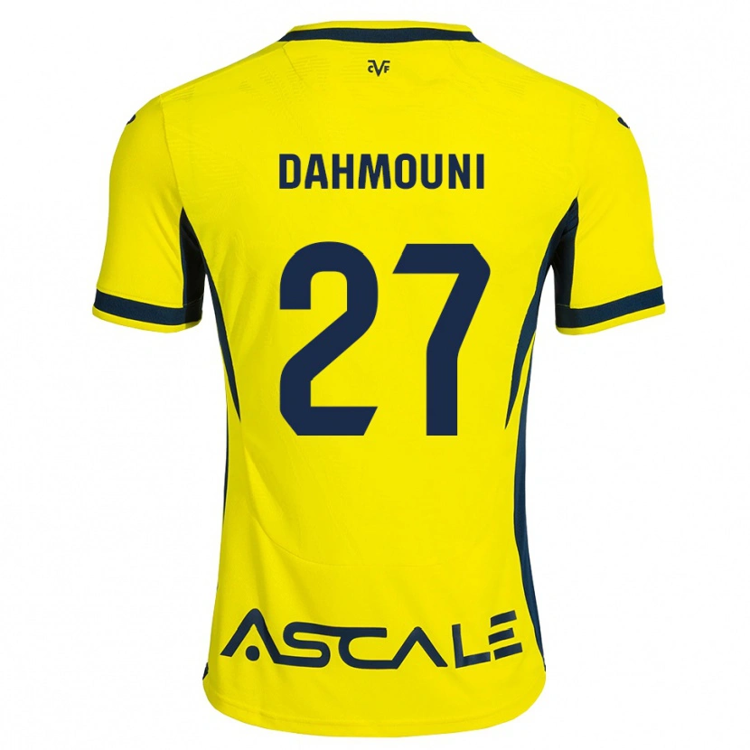 Danxen Homem Camisola Moha Dahmouni #27 Amarelo Preto Vermelho Principal 2026/27 Camisa