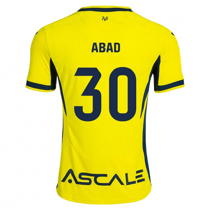 Danxen Homem Camisola Iker Abad #30 Amarelo Preto Vermelho Principal 2026/27 Camisa