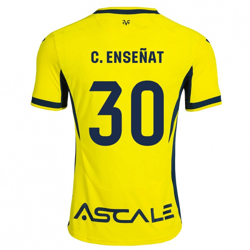 Danxen Homem Camisola Claudia Enseñat Galindo #30 Amarelo Preto Vermelho Principal 2026/27 Camisa