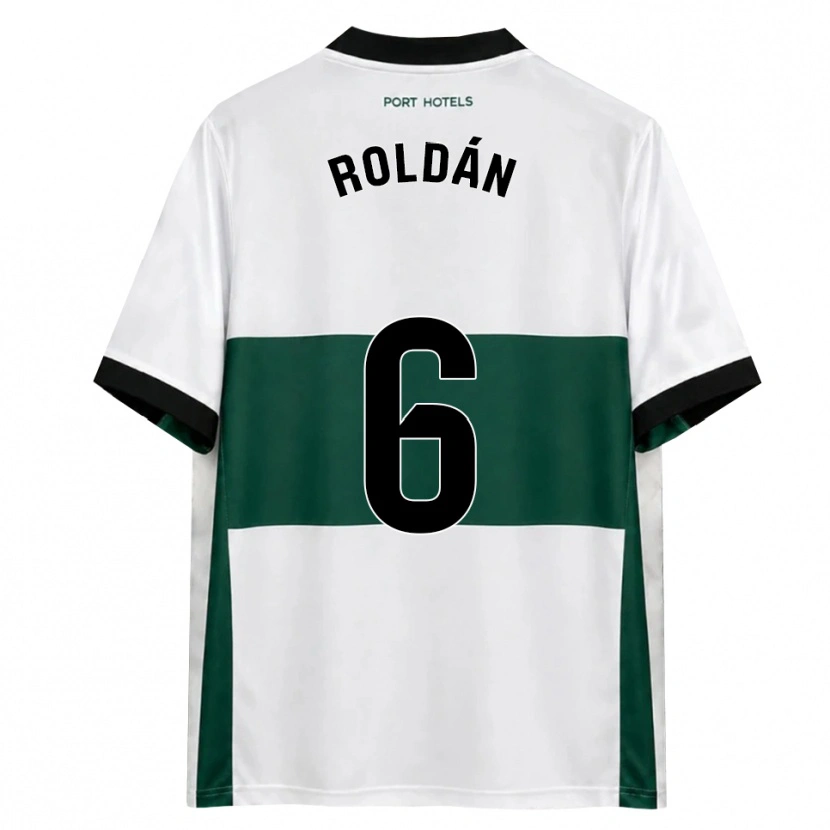 Danxen Homem Camisola Luis Roldán #6 Verde Branco Vermelho Principal 2026/27 Camisa