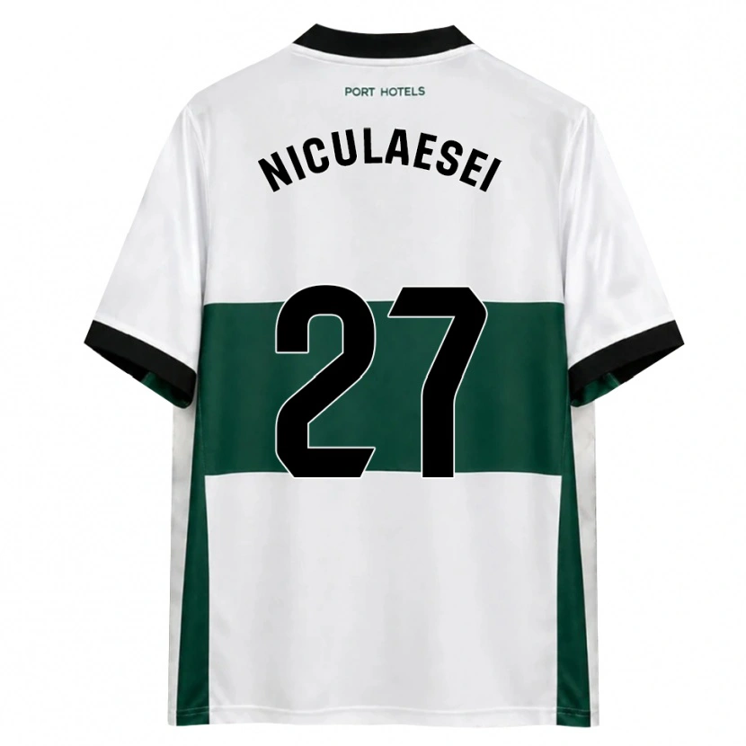Danxen Homem Camisola Albert Niculăesei #27 Verde Branco Vermelho Principal 2026/27 Camisa