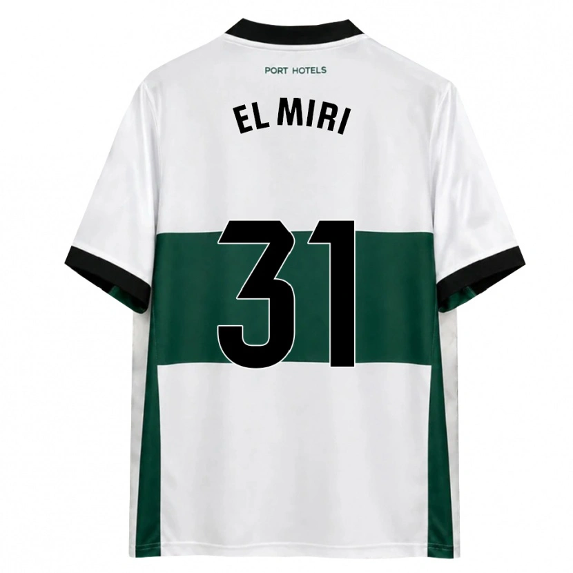 Danxen Homem Camisola Walid El Miri #31 Verde Branco Vermelho Principal 2026/27 Camisa