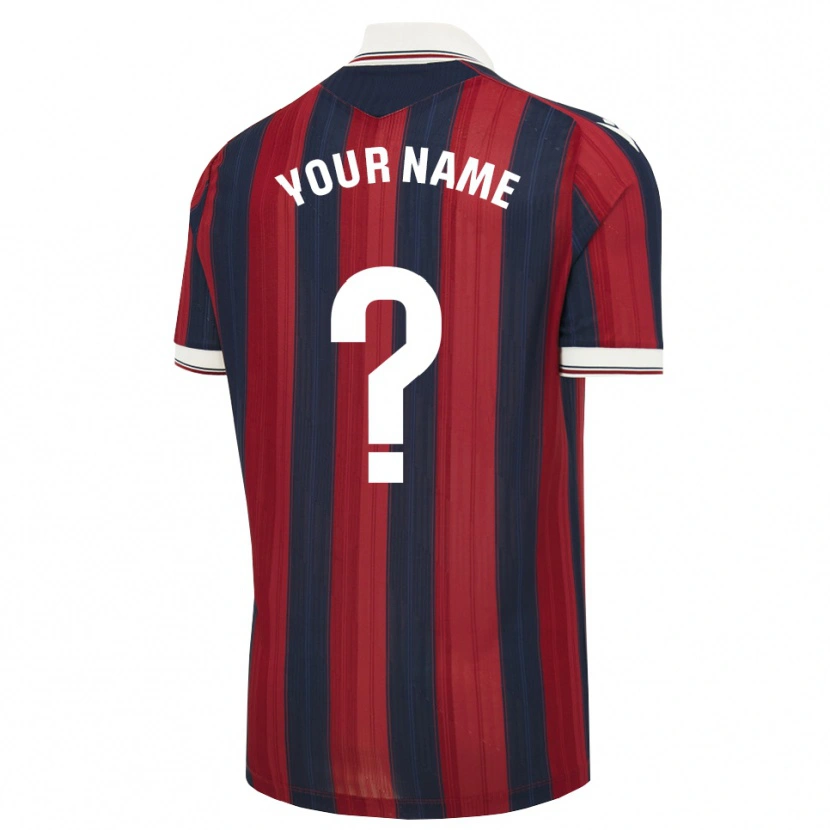 Danxen Homem Camisola Seu Nome #0 Azul Meia-Noite Vermelho Principal 2026/27 Camisa