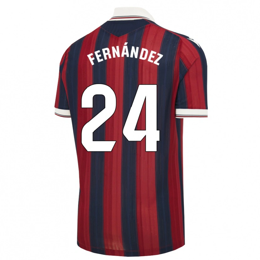 Danxen Homem Camisola Thiago Fernández #24 Azul Meia-Noite Vermelho Principal 2026/27 Camisa