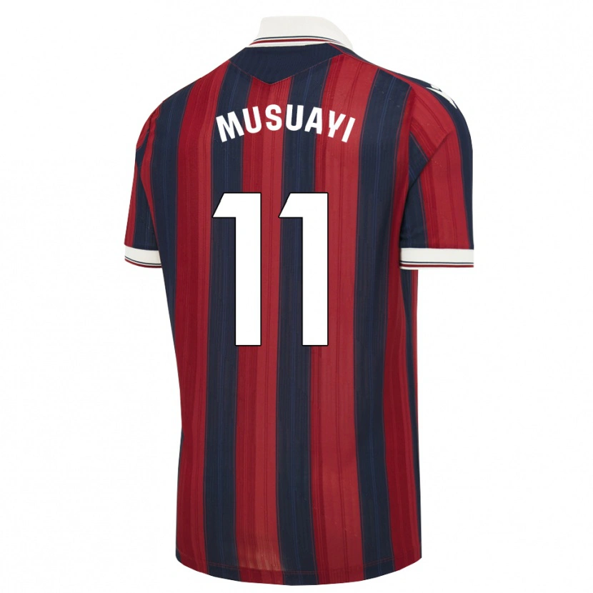 Danxen Homem Camisola Yanis Musuayi #11 Azul Meia-Noite Vermelho Principal 2026/27 Camisa