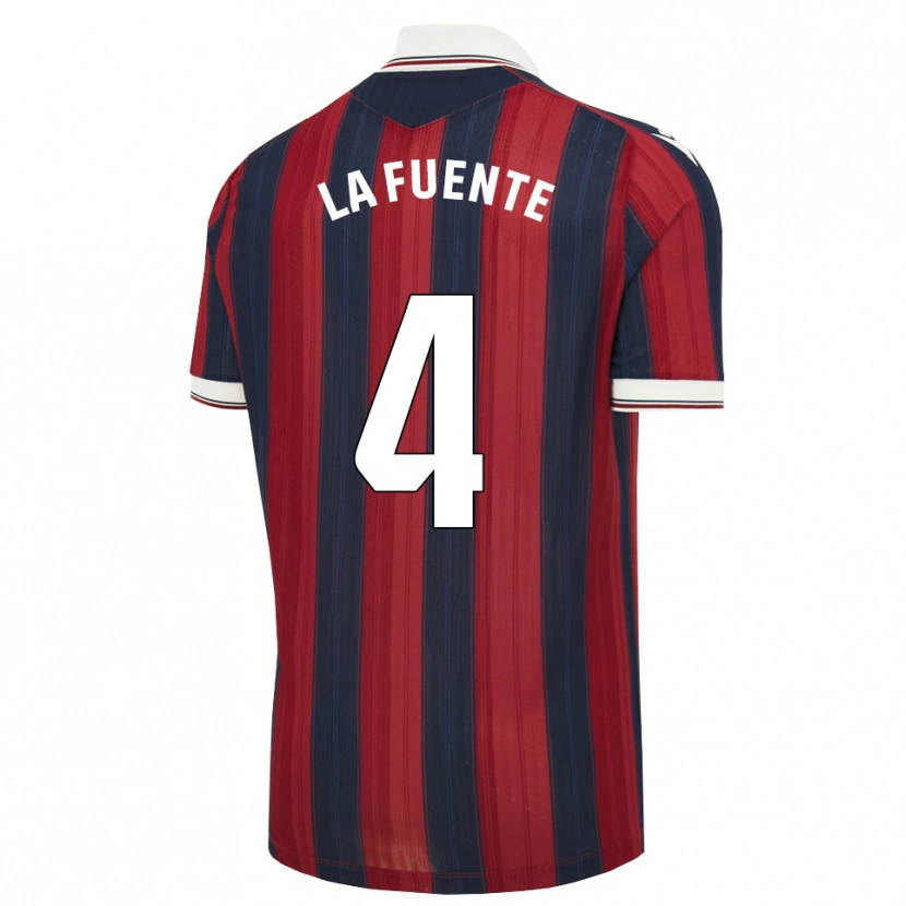 Danxen Homem Camisola Adrián Dela #4 Azul Meia-Noite Vermelho Principal 2026/27 Camisa