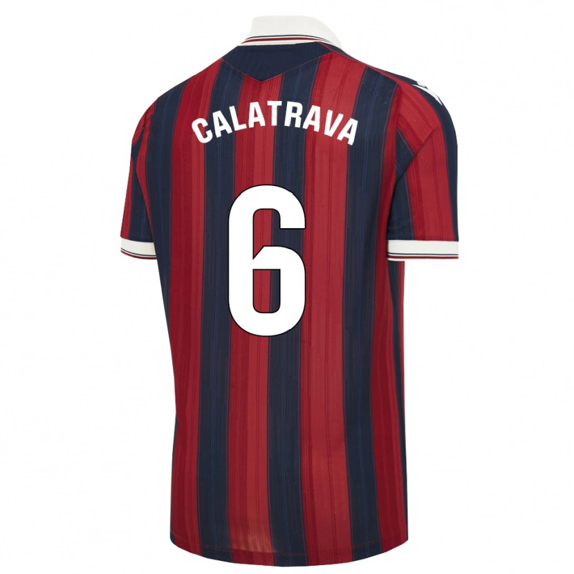 Danxen Homem Camisola Alberto Calatrava #6 Azul Meia-Noite Vermelho Principal 2026/27 Camisa