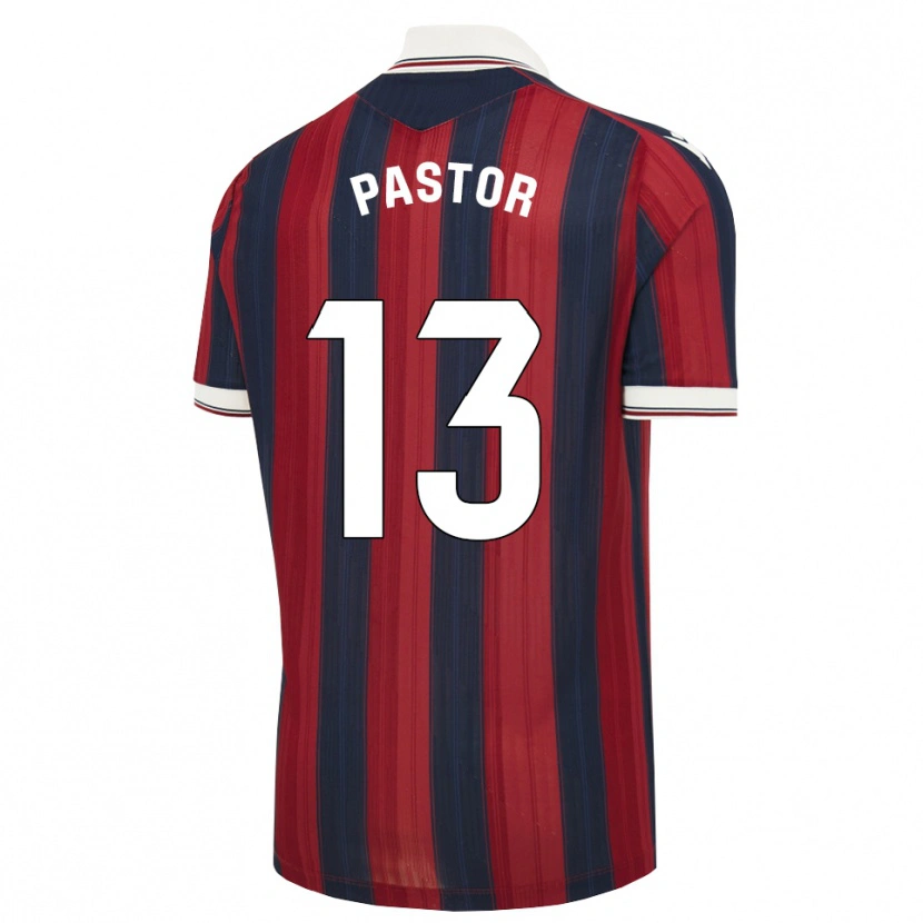 Danxen Homem Camisola Alfonso Pastor #13 Azul Meia-Noite Vermelho Principal 2026/27 Camisa