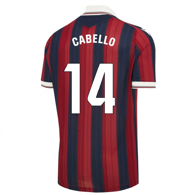 Danxen Homem Camisola Jorge Cabello #14 Azul Meia-Noite Vermelho Principal 2026/27 Camisa