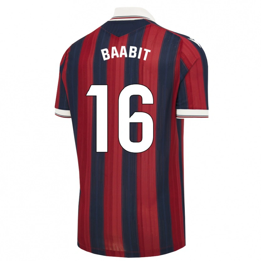 Danxen Homem Camisola Adam Baabit #16 Azul Meia-Noite Vermelho Principal 2026/27 Camisa