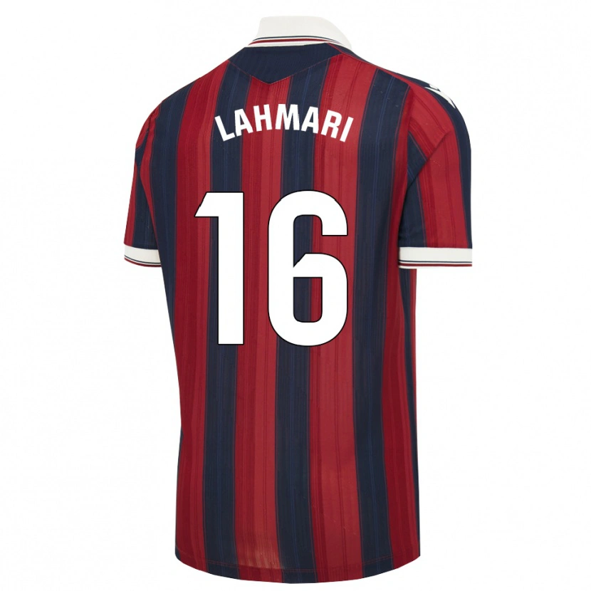 Danxen Homem Camisola Anissa Lahmari #16 Azul Meia-Noite Vermelho Principal 2026/27 Camisa