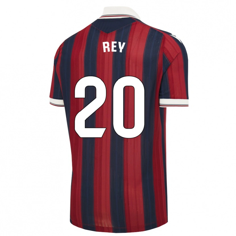 Danxen Homem Camisola Oriol Rey #20 Azul Meia-Noite Vermelho Principal 2026/27 Camisa