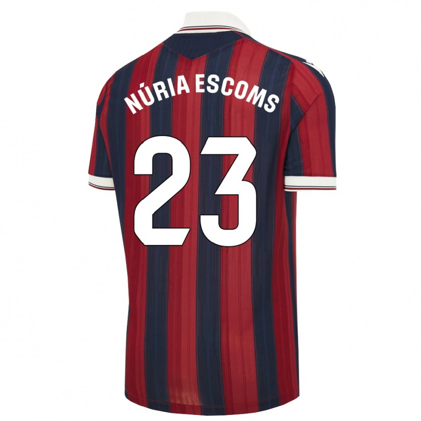 Danxen Homem Camisola Núria Escoms #23 Azul Meia-Noite Vermelho Principal 2026/27 Camisa