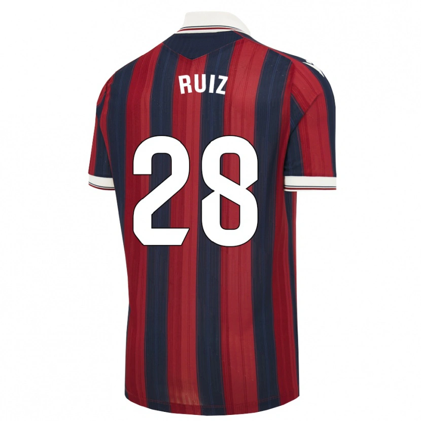 Danxen Homem Camisola Joan Ruiz #28 Azul Meia-Noite Vermelho Principal 2026/27 Camisa