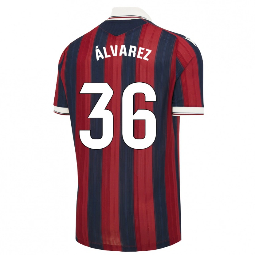 Danxen Homem Camisola Anna Álvarez #36 Azul Meia-Noite Vermelho Principal 2026/27 Camisa