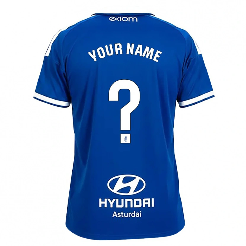 Danxen Homem Camisola Seu Nome #0 Azul Médio Branco Principal 2026/27 Camisa