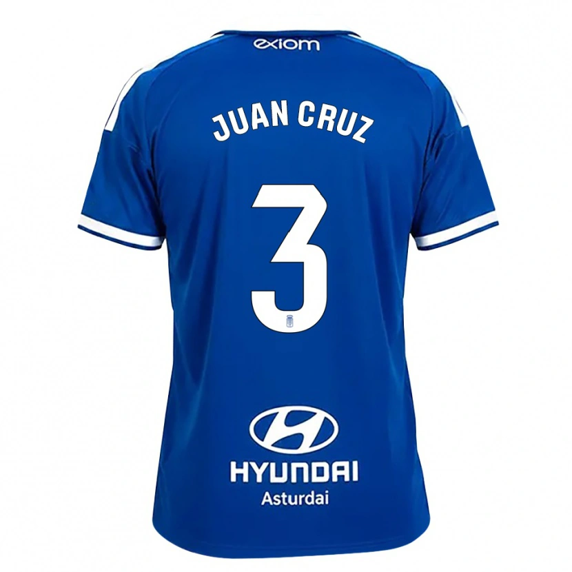 Danxen Homem Camisola Juan Cruz #3 Azul Médio Branco Principal 2026/27 Camisa