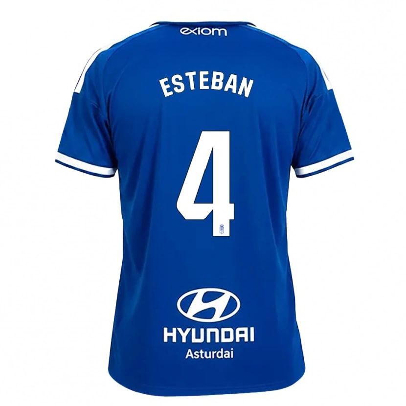 Danxen Homem Camisola Marco Esteban #4 Azul Médio Branco Principal 2026/27 Camisa
