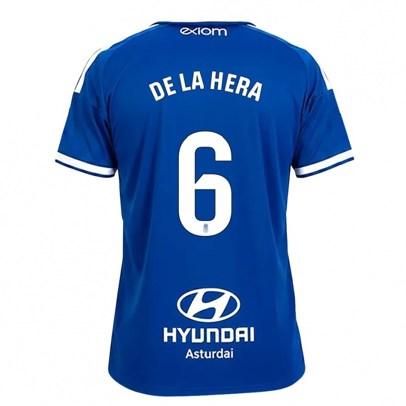 Danxen Homem Camisola Óscar De La Hera #6 Azul Médio Branco Principal 2026/27 Camisa